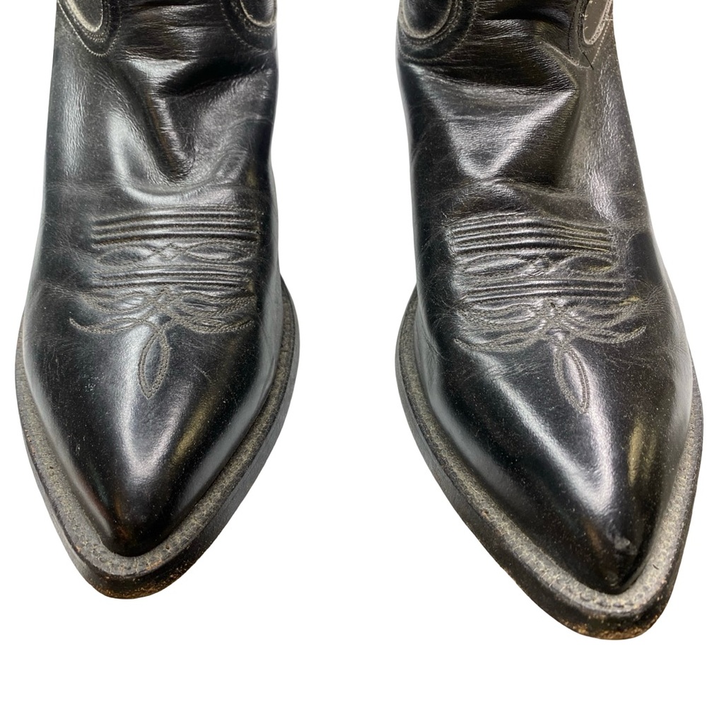 Tony Lama Black and Gray Western Boots - Picture 8 of 10